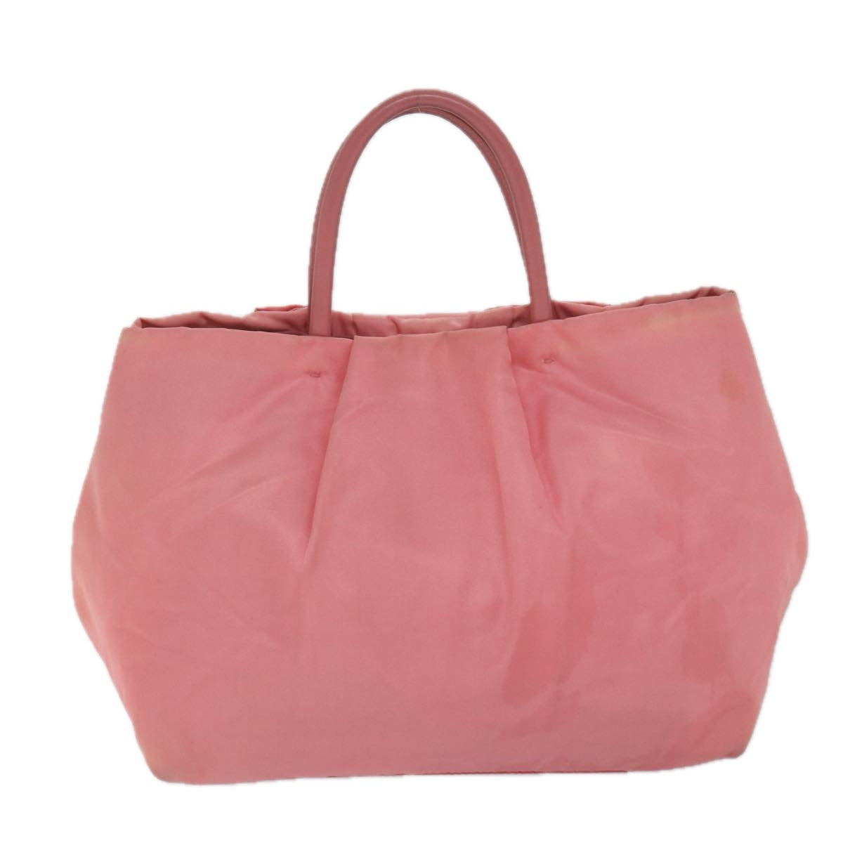 PRADA Hand Bag Nylon Pink Auth bs10274