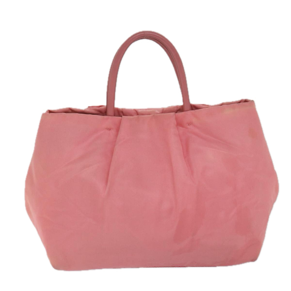 PRADA Hand Bag Nylon Pink Auth bs10274 - 0