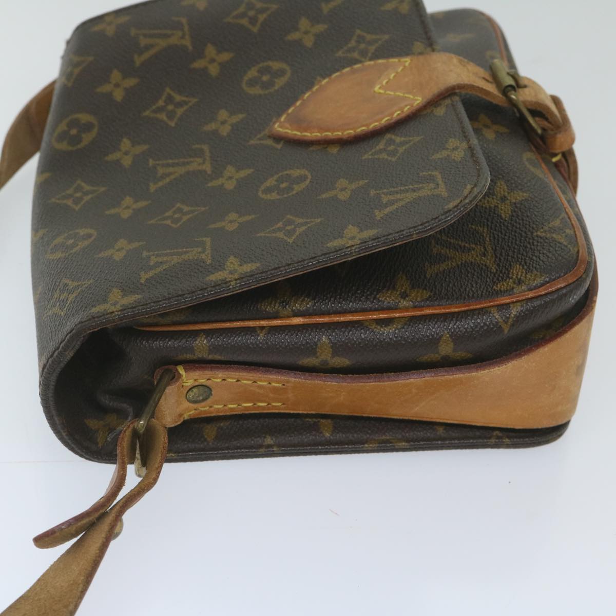 LOUIS VUITTON Monogram Cartouchiere MM Shoulder Bag M51253 LV Auth bs10278