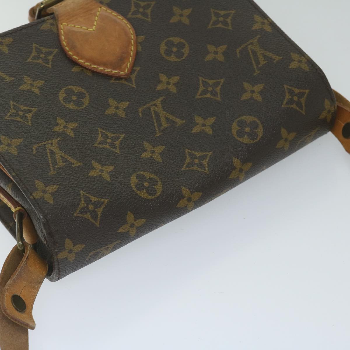 LOUIS VUITTON Monogram Cartouchiere MM Shoulder Bag M51253 LV Auth bs10278