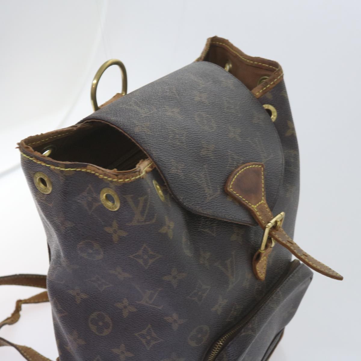 LOUIS VUITTON Monogram Montsouris MM Backpack M51136 LV Auth bs10284