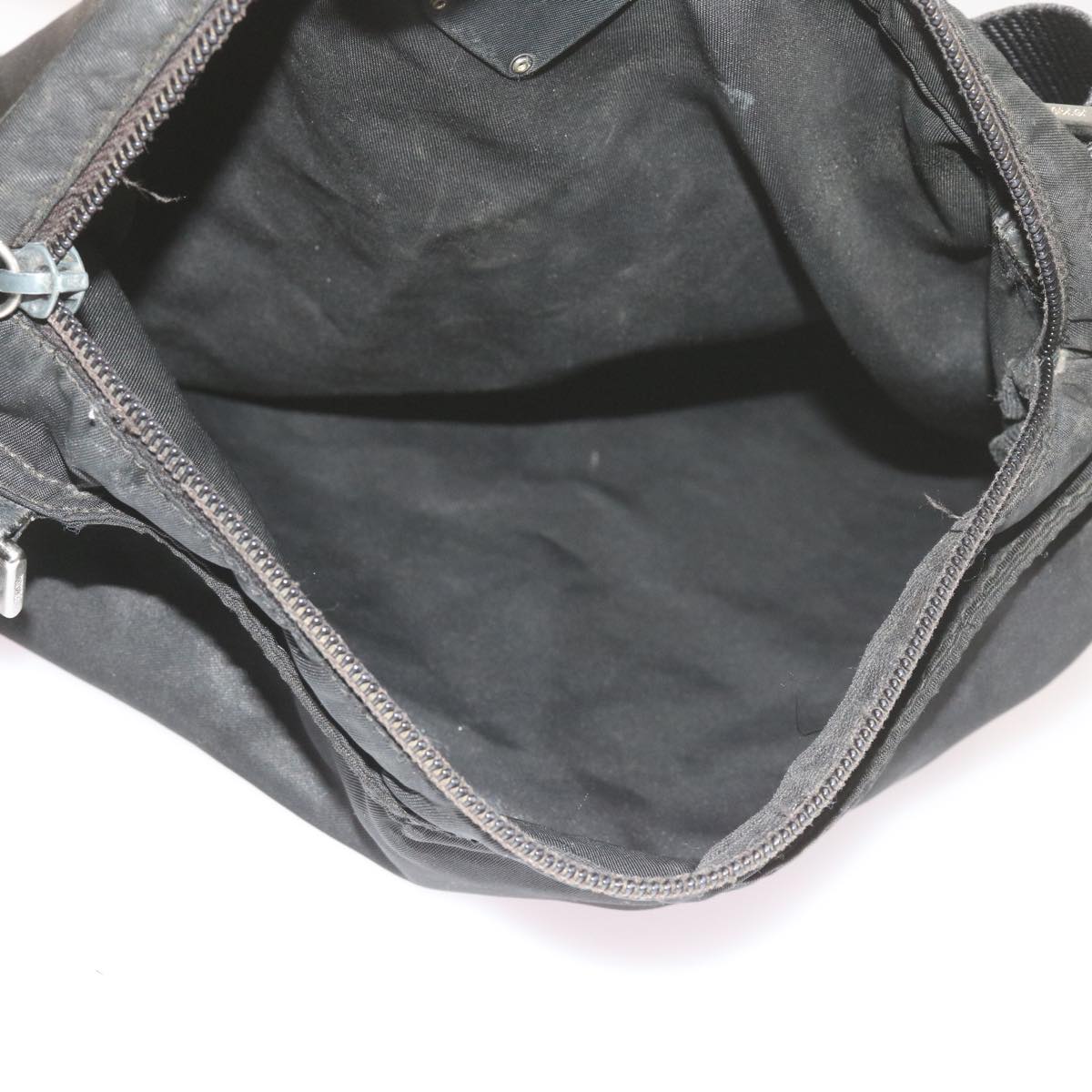 PRADA Shoulder Bag Nylon Black Auth bs10288