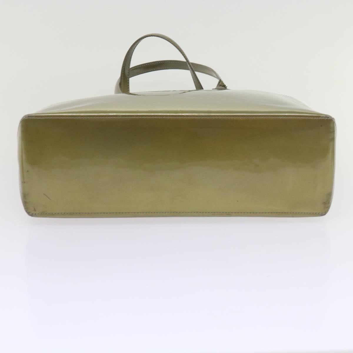 LOUIS VUITTON Vernis Wilshire MM Hand Bag Gris Art Deco M91648 LV Auth bs10298