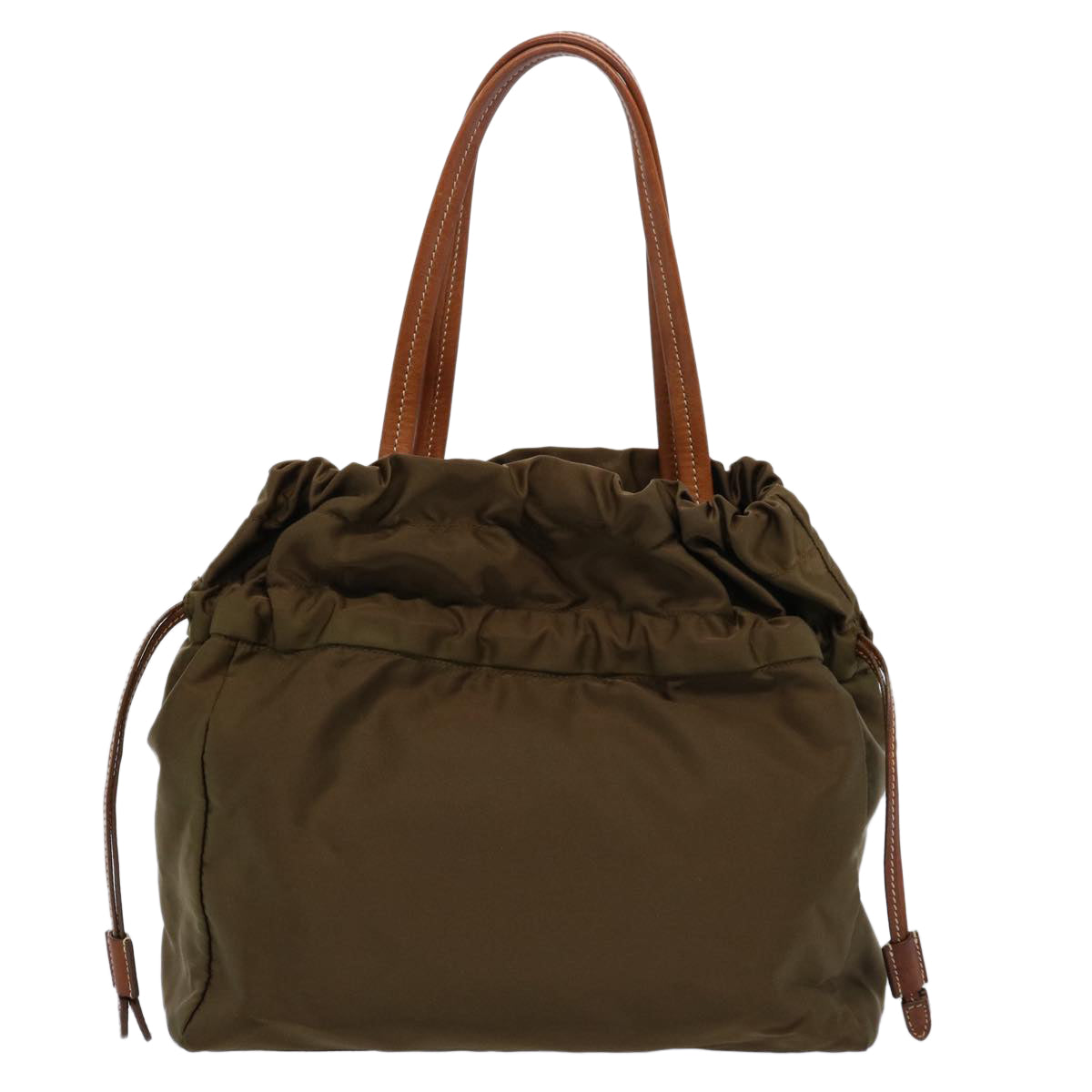PRADA Shoulder Bag Nylon Khaki Auth bs10307 - 0
