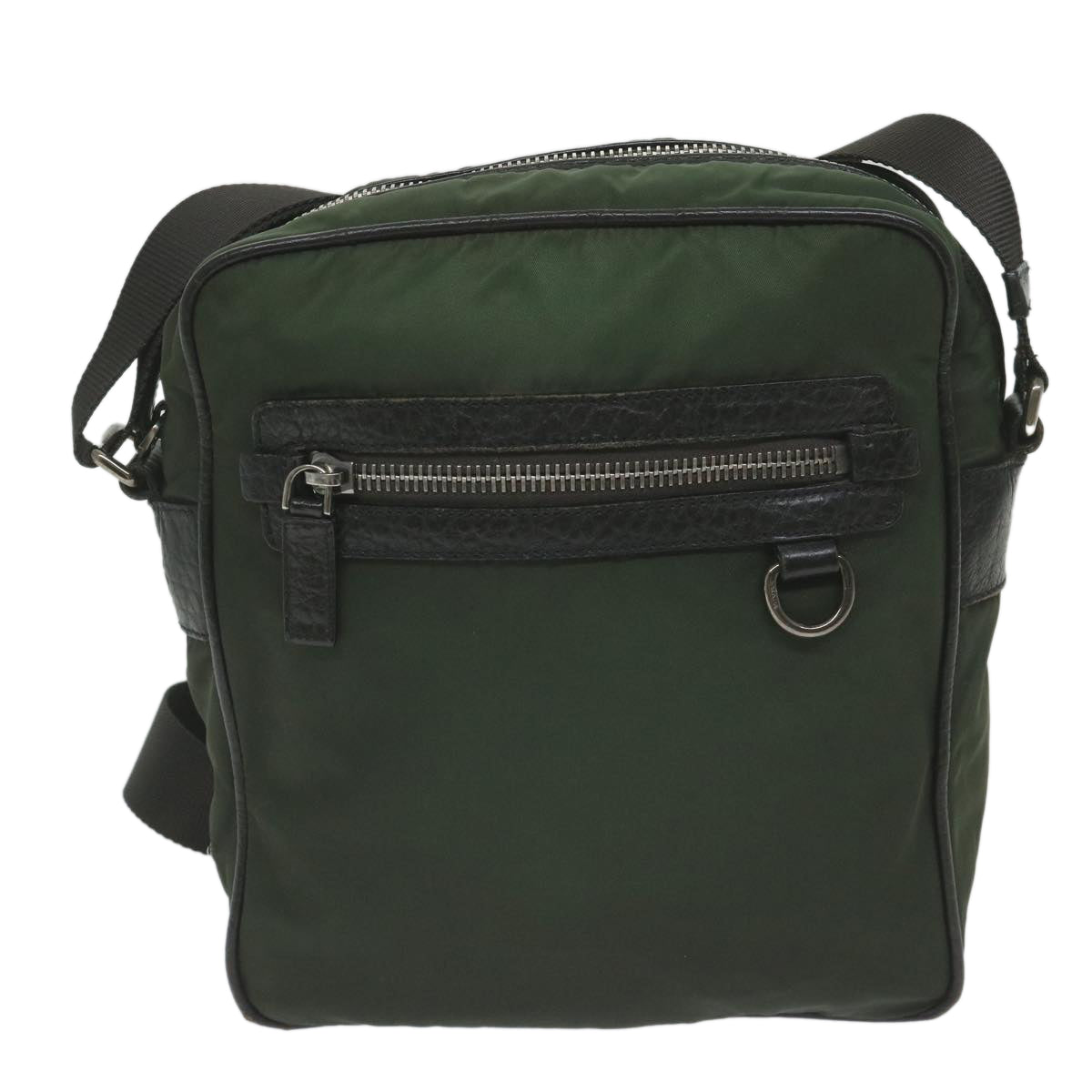 PRADA Shoulder Bag Nylon Khaki Auth bs10312 - 0