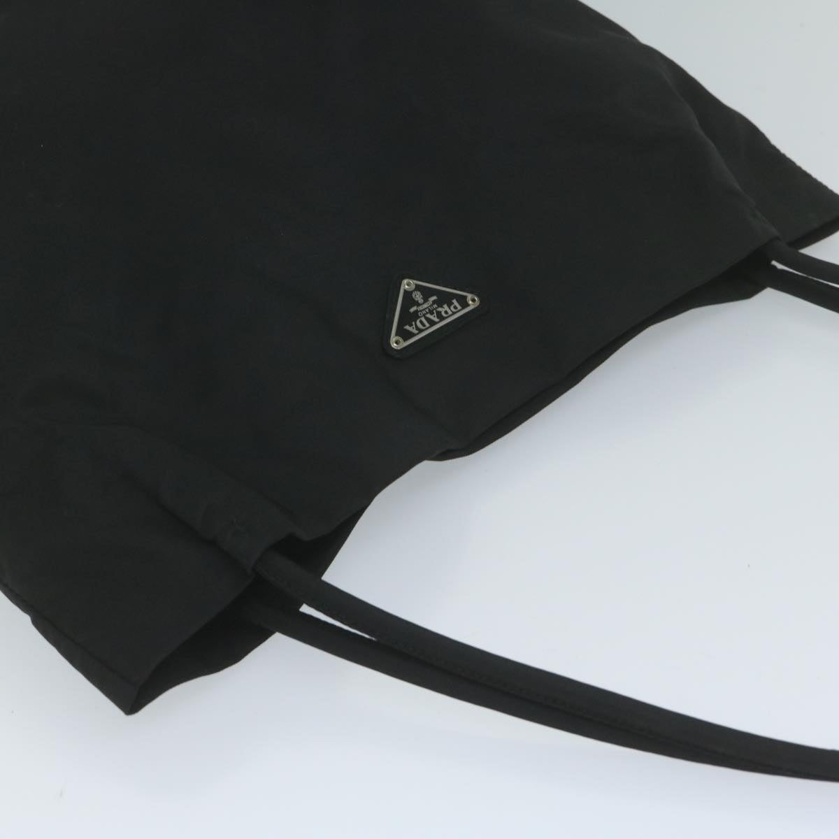 PRADA Shoulder Bag Nylon Black Auth bs10318