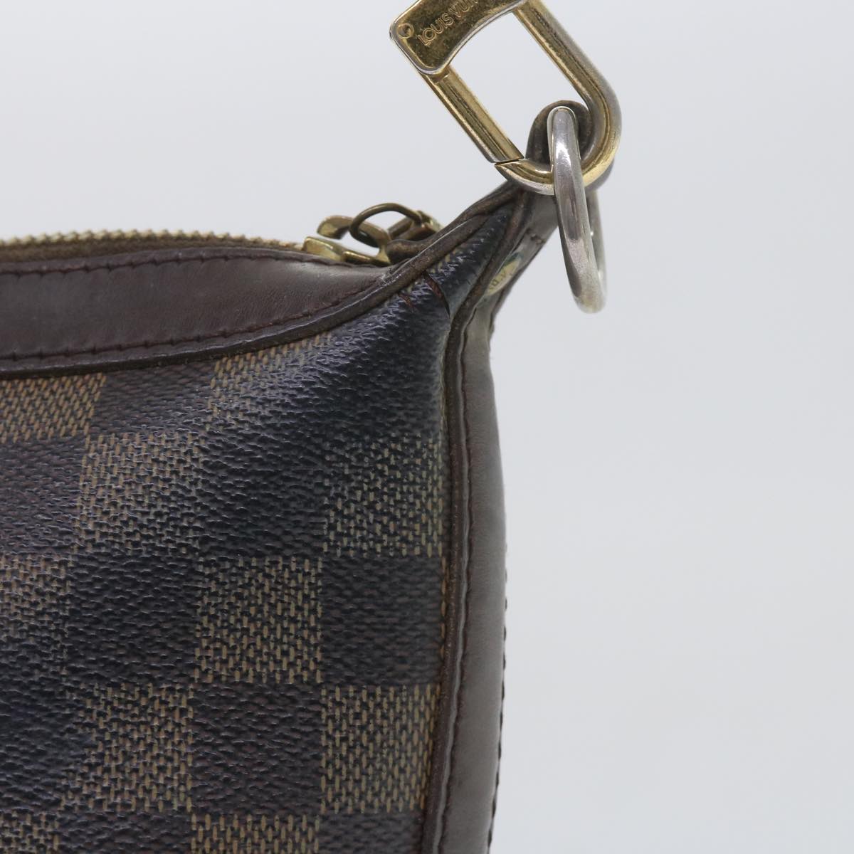 LOUIS VUITTON Damier Ebene Illovo PM Shoulder Bag N51996 LV Auth bs10336