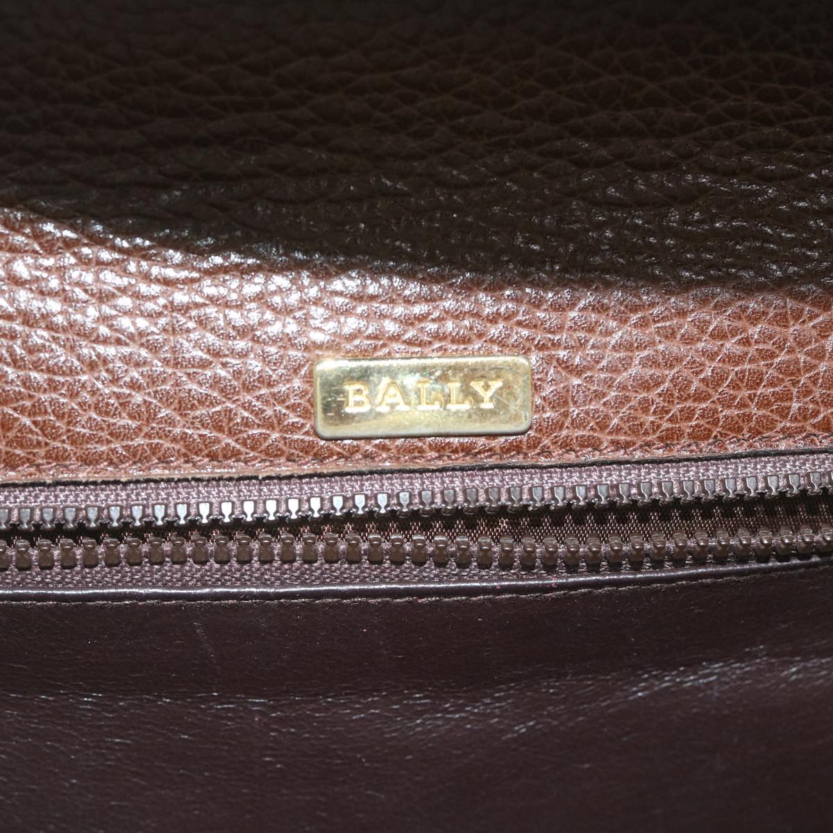 BALLY Hand Bag 2way Brown Auth bs10358
