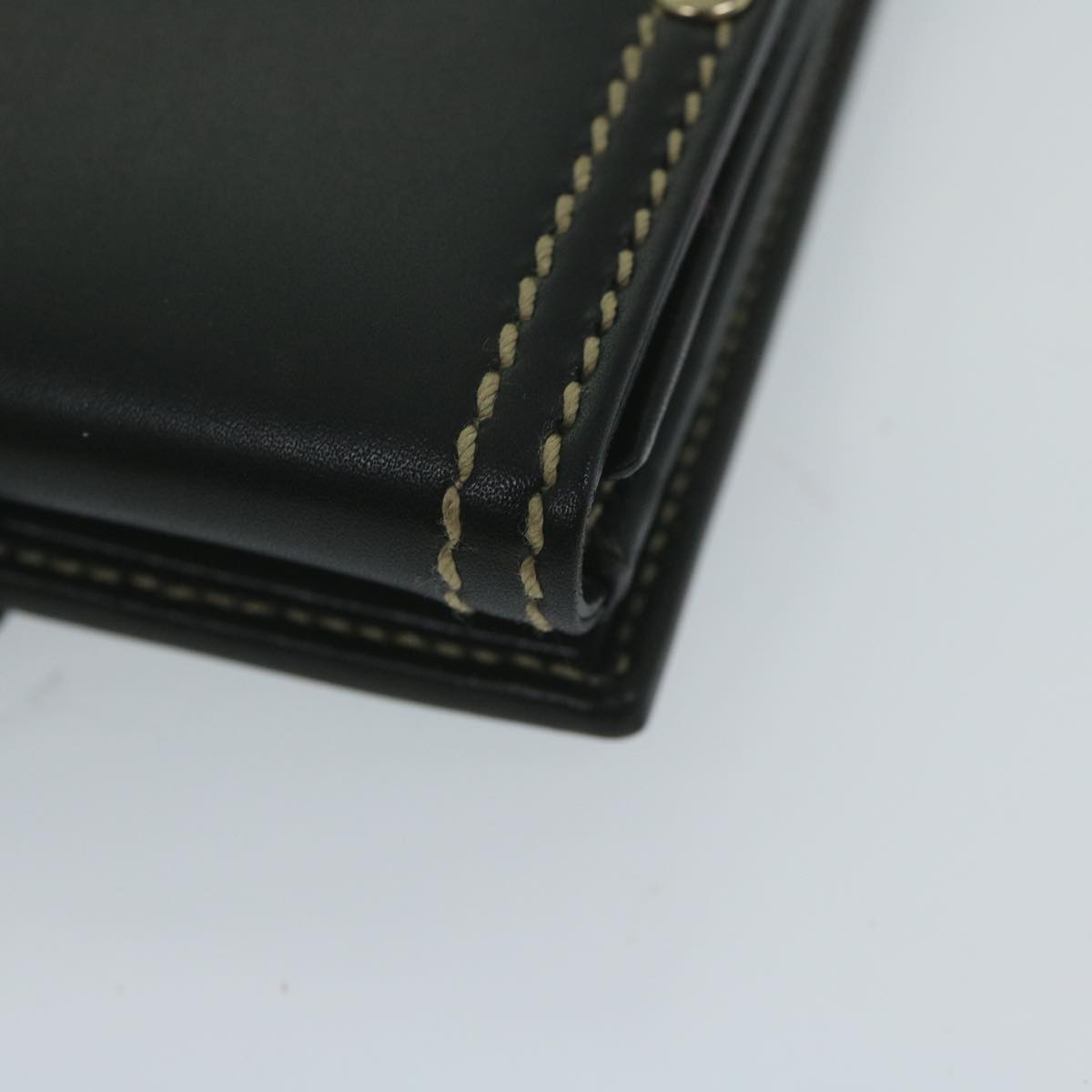 GUCCI Wallet Leather Black 141402 Auth bs10364