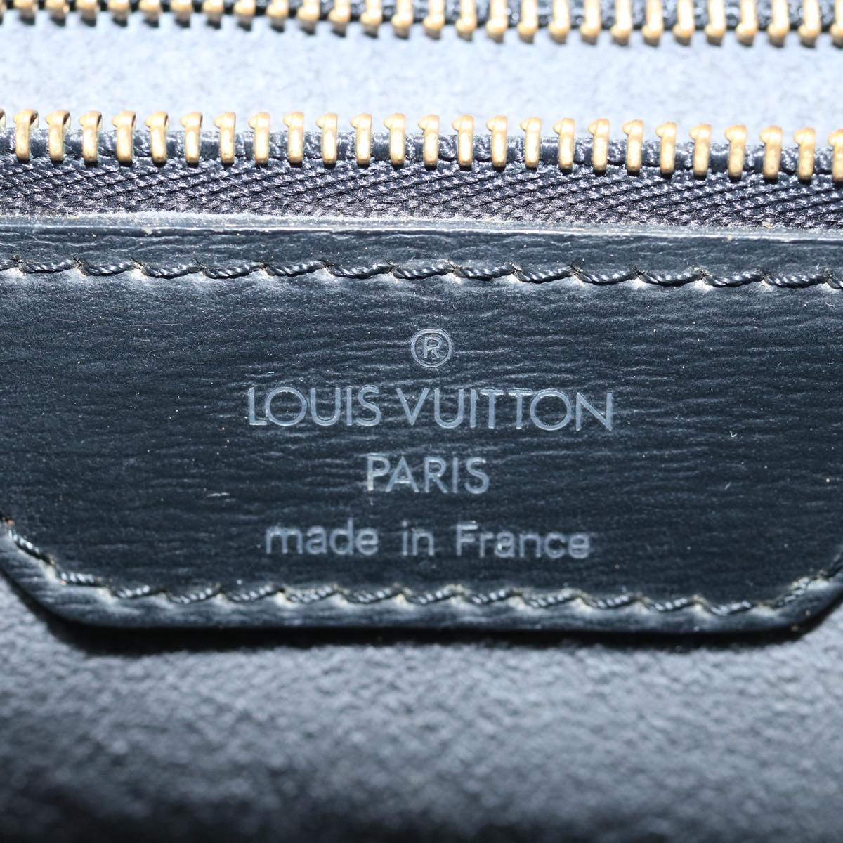 LOUIS VUITTON Epi Saint Jacques Shopping Shoulder Bag Black M52262 Auth bs10370