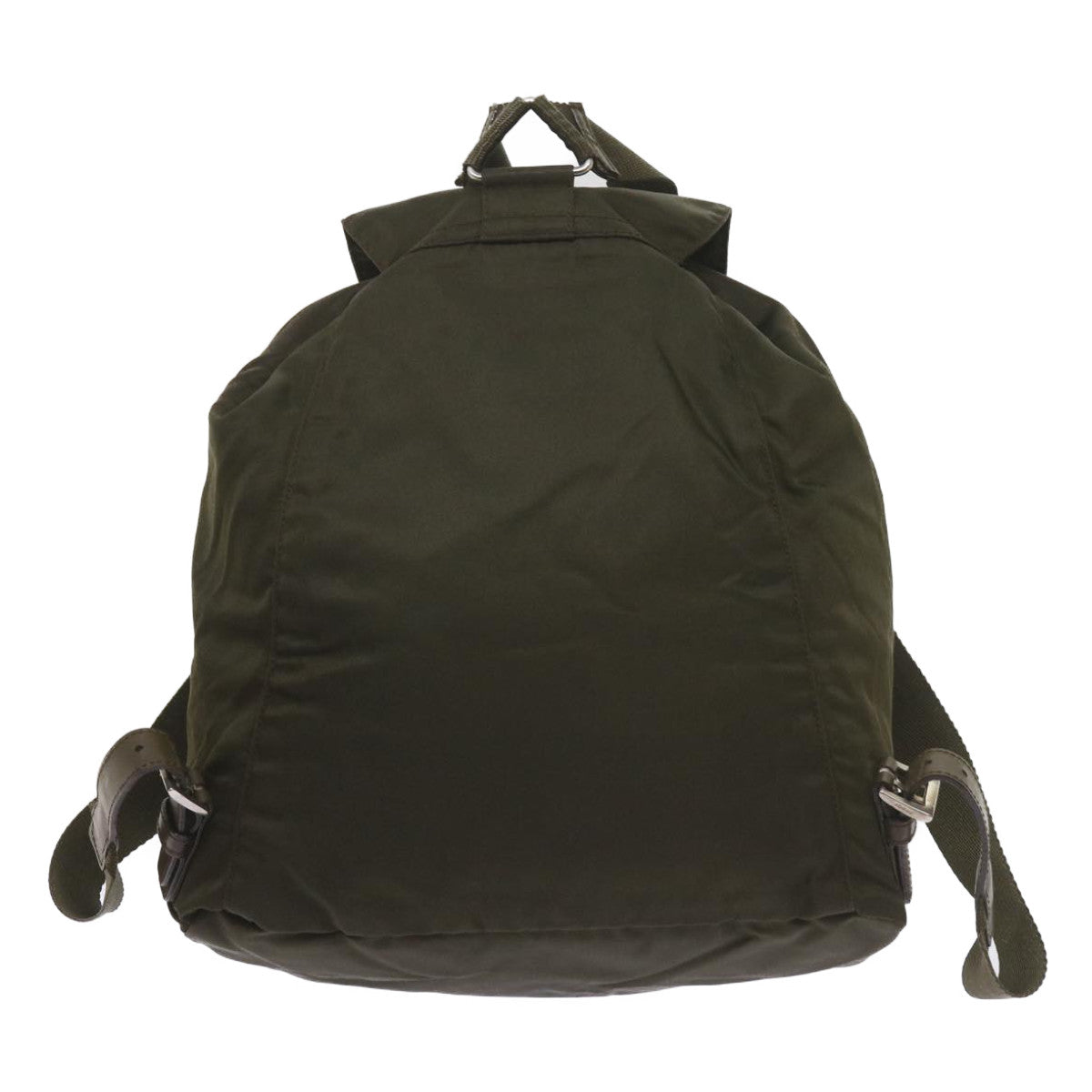 PRADA Backpack Nylon Khaki Auth bs10382