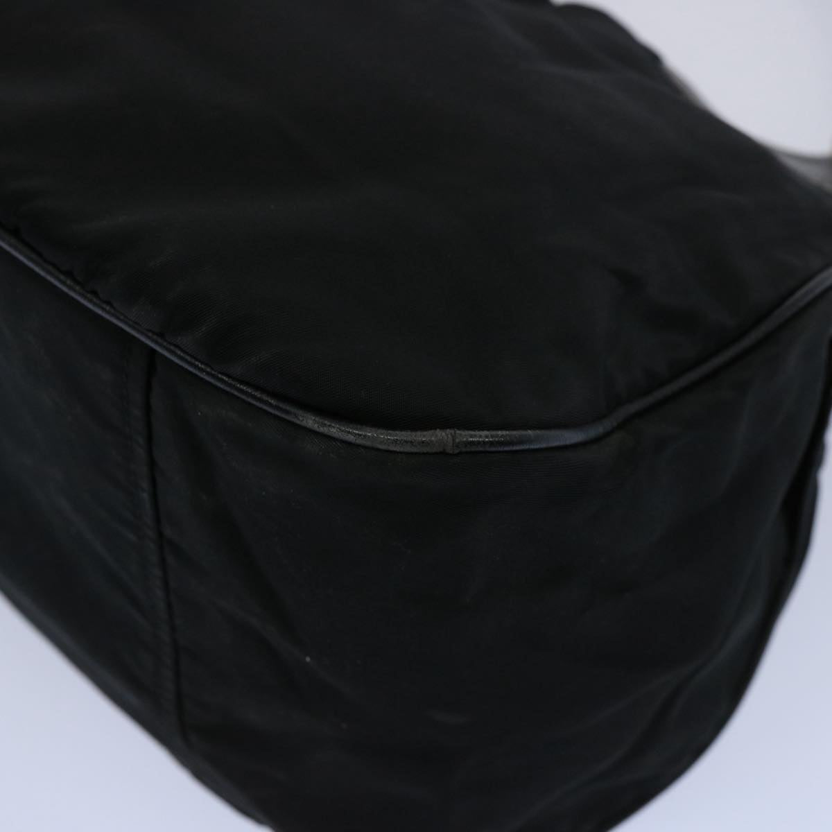 PRADA Shoulder Bag Nylon Black Auth bs10409