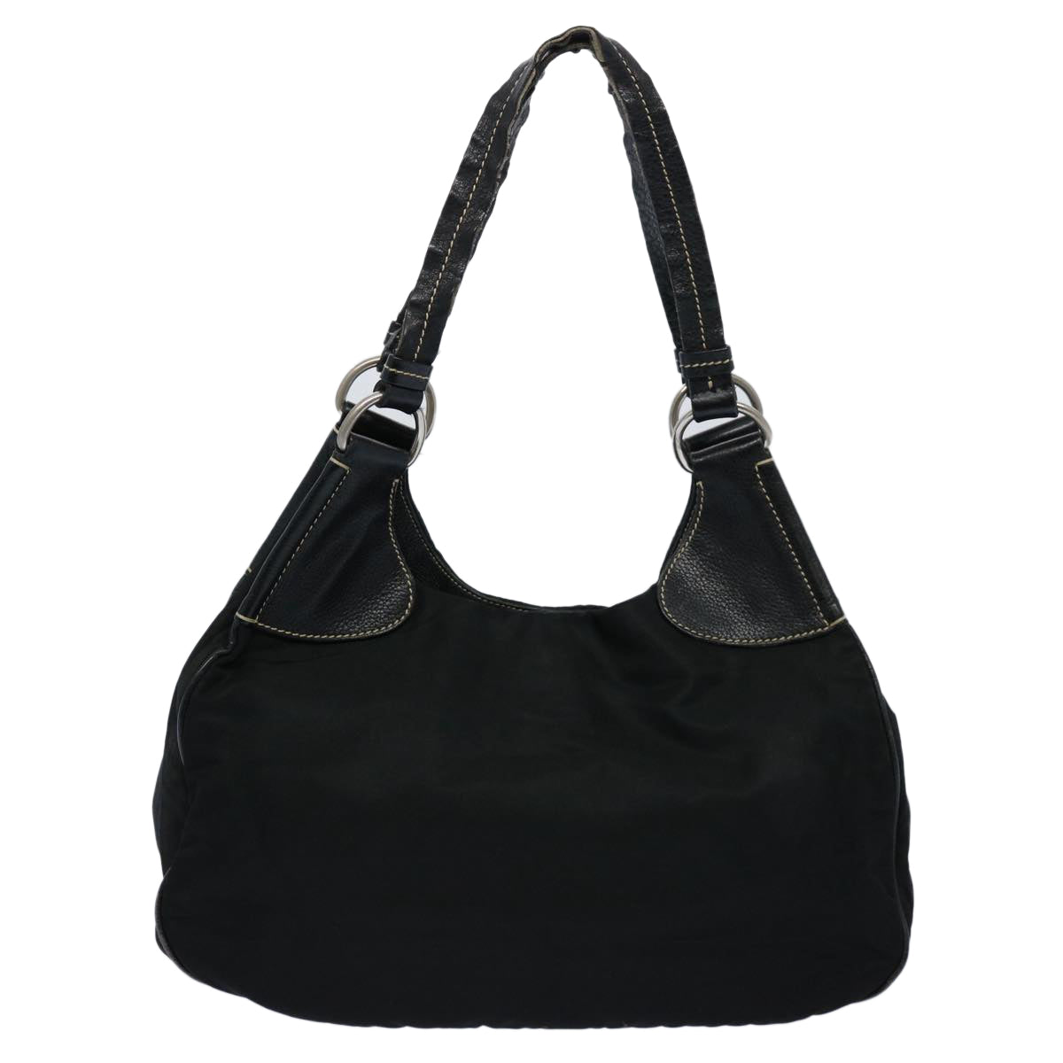 PRADA Shoulder Bag Nylon Black Auth bs10409 - 0