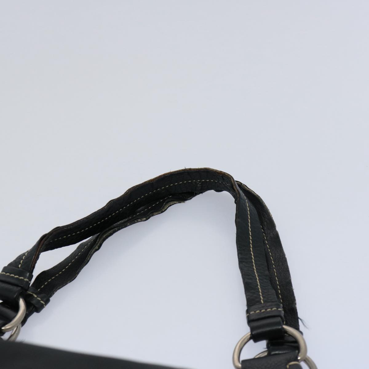 PRADA Shoulder Bag Nylon Black Auth bs10409