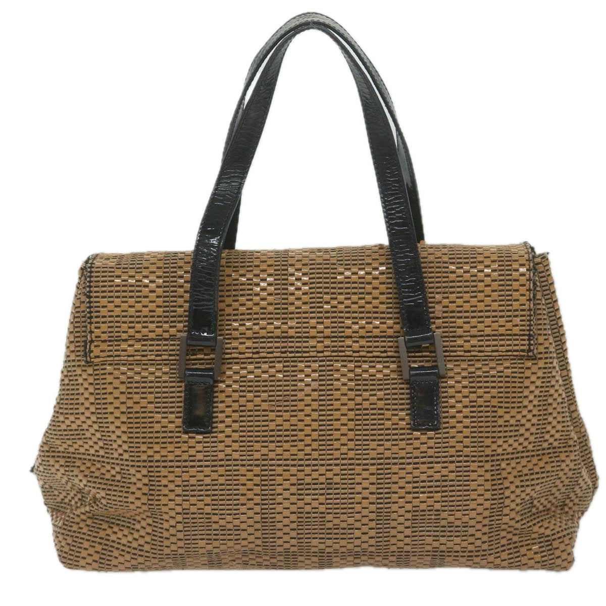 FENDI Mamma Baguette Shoulder Bag Leather Brown Auth bs10413 - 0