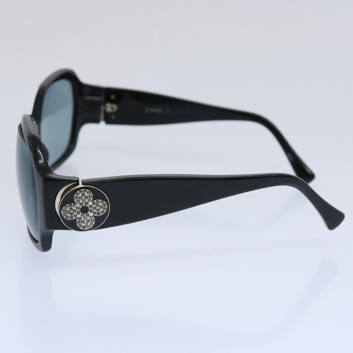 LOUIS VUITTON Sunglasses Black LV Auth bs10414
