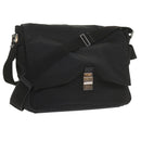 GUCCI Shoulder Bag Nylon Black Auth bs10426-1