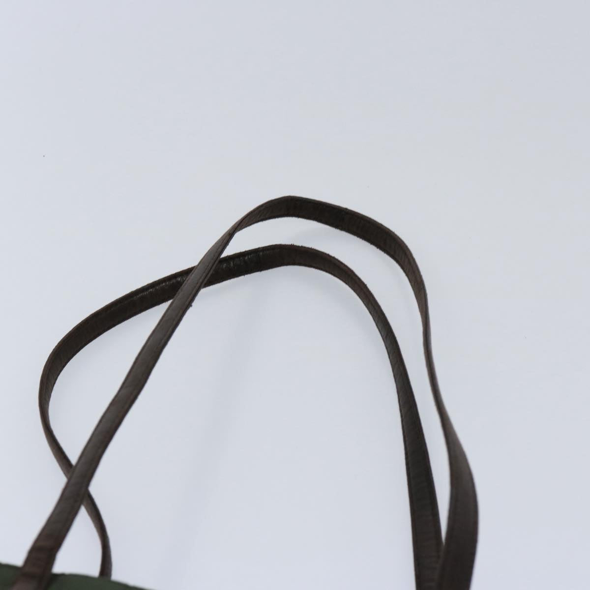 PRADA Shoulder Bag Nylon Green Auth bs10430