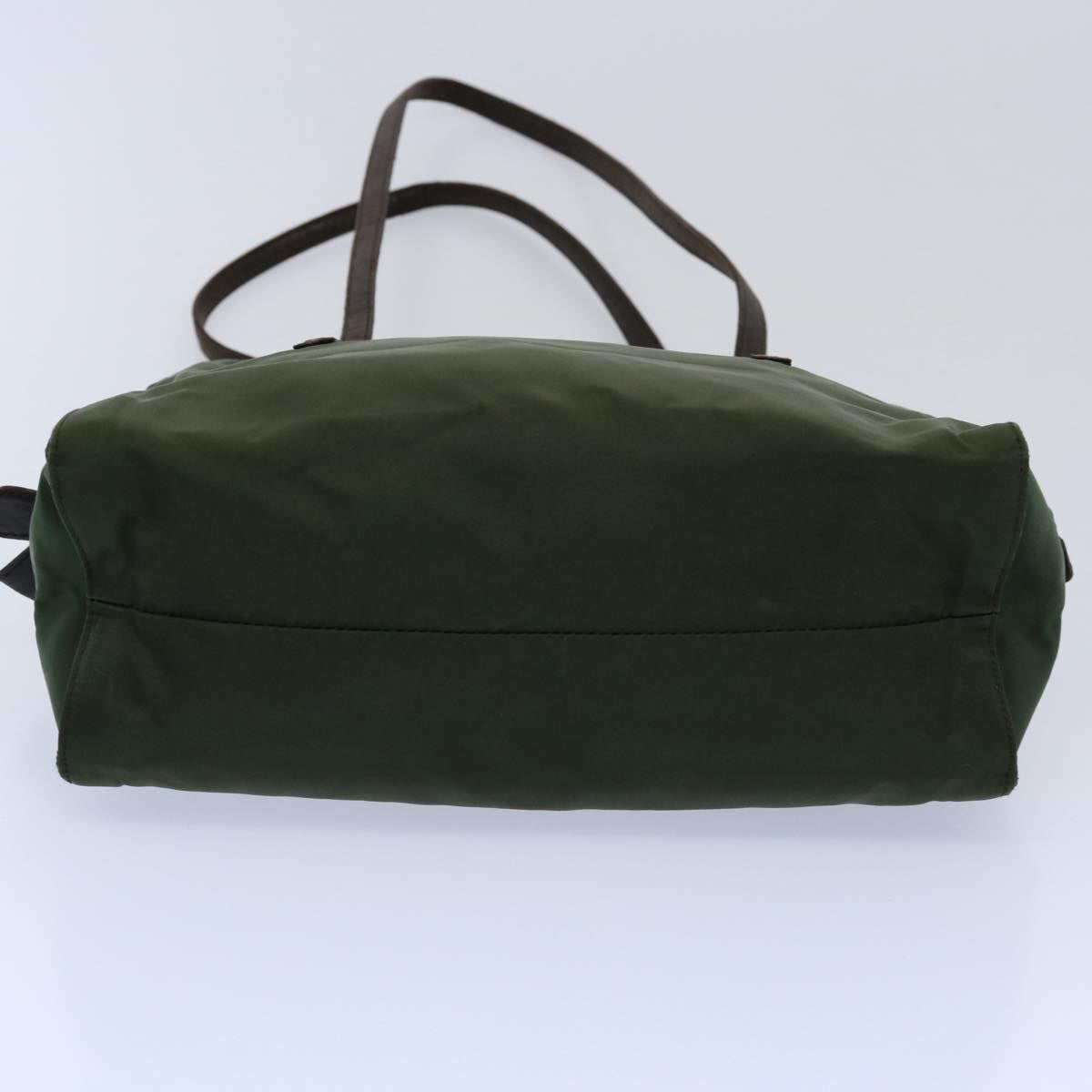 PRADA Shoulder Bag Nylon Green Auth bs10430