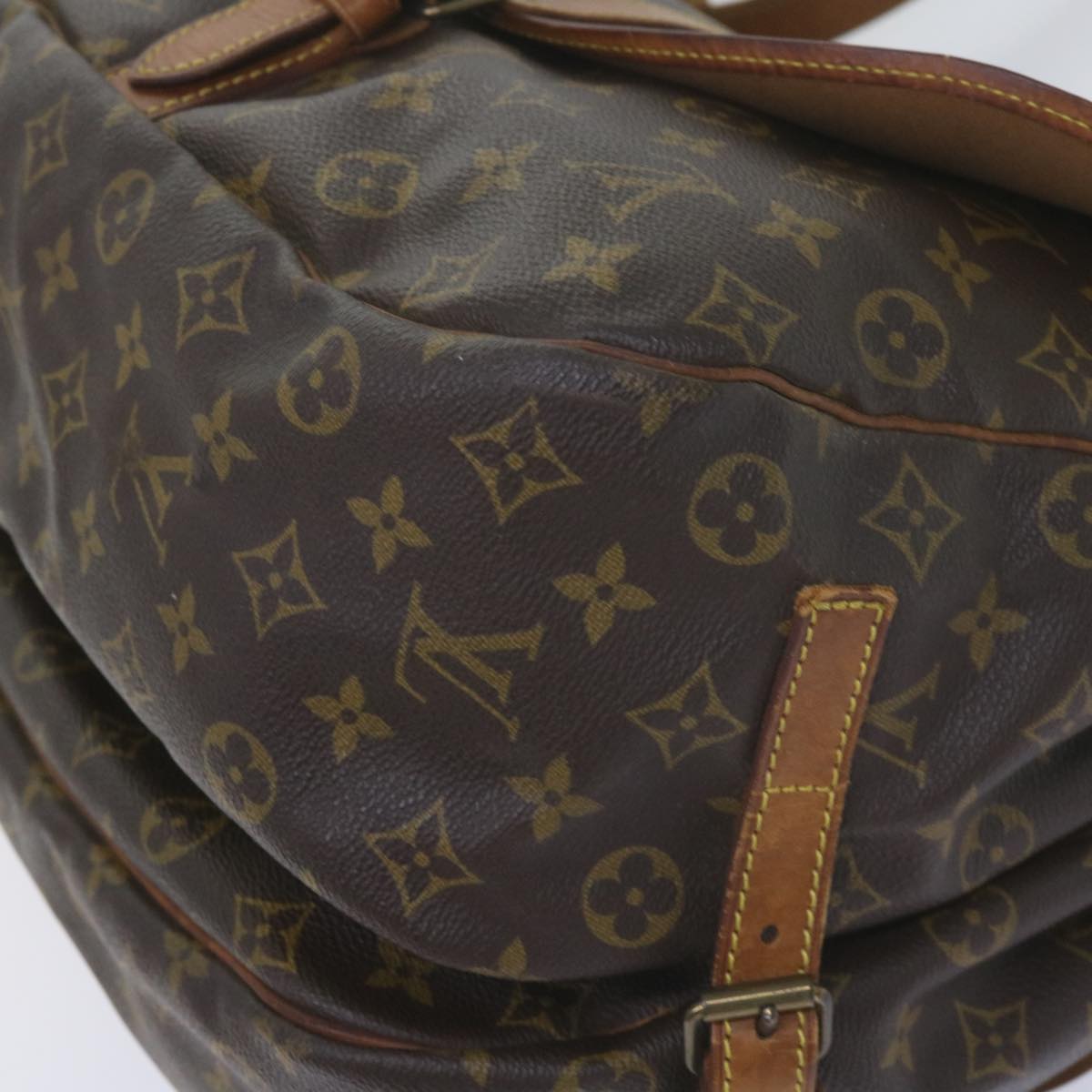 LOUIS VUITTON Monogram Saumur 35 Shoulder Bag M42254 LV Auth bs10450