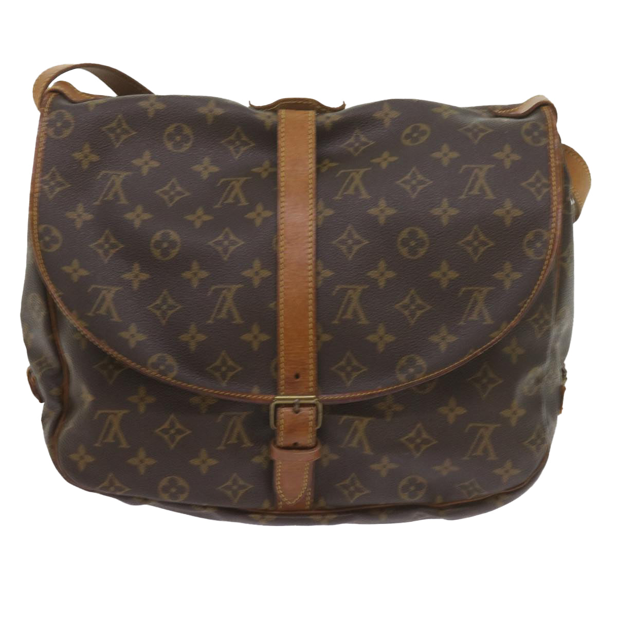 LOUIS VUITTON Monogram Saumur 35 Shoulder Bag M42254 LV Auth bs10450 - 0