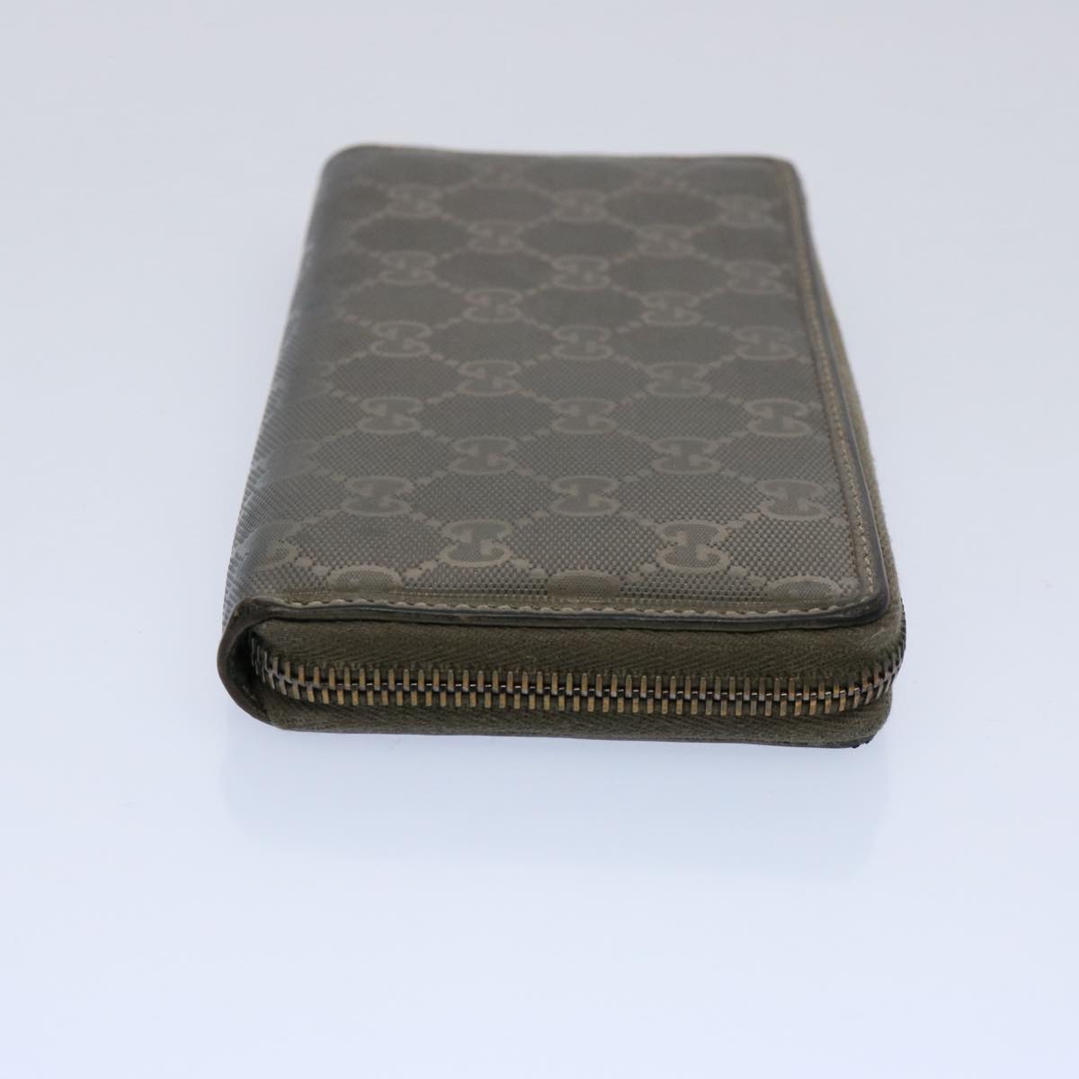 GUCCI GG Canvas Long Wallet Brown 212110 Auth bs10457