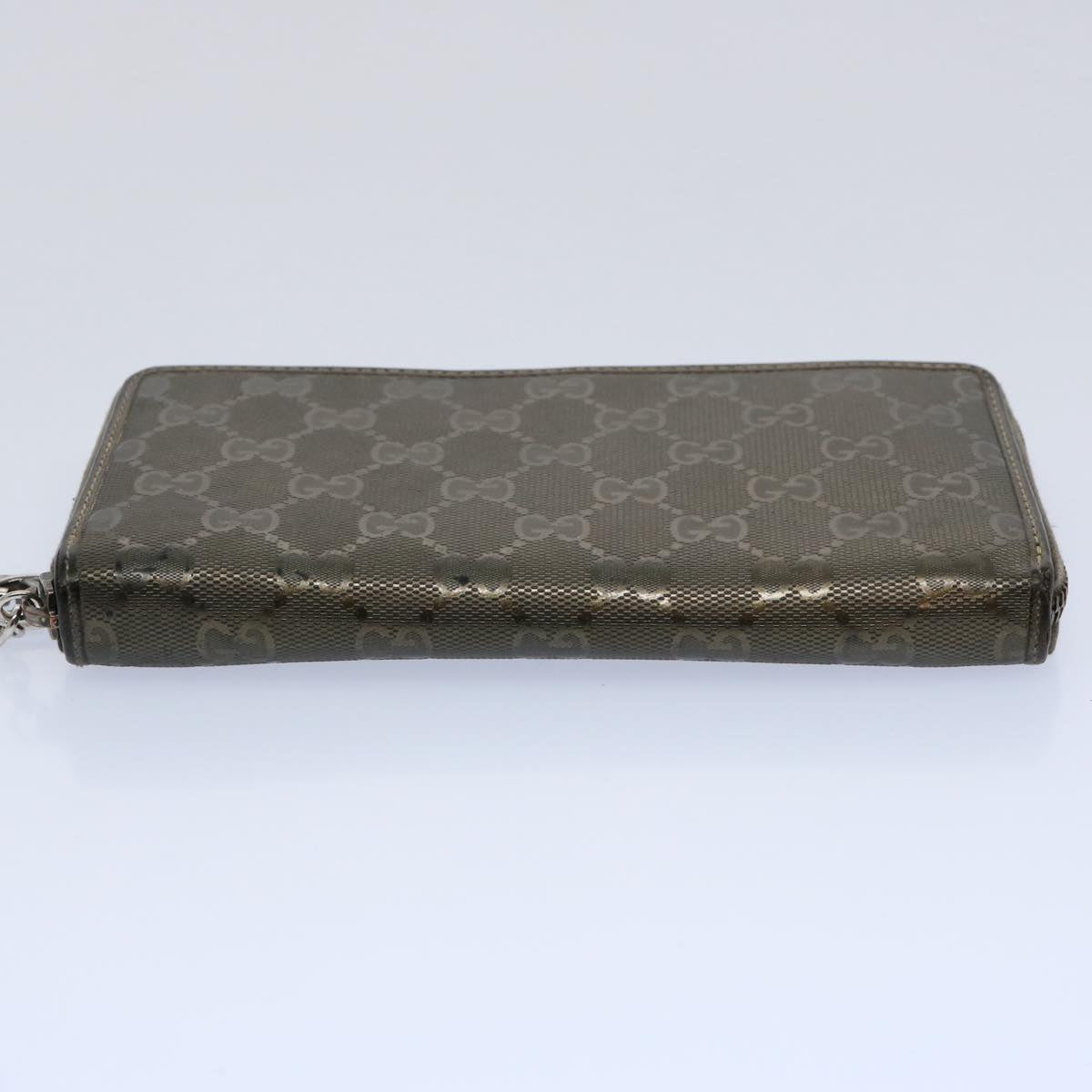 GUCCI GG Canvas Long Wallet Brown 212110 Auth bs10457