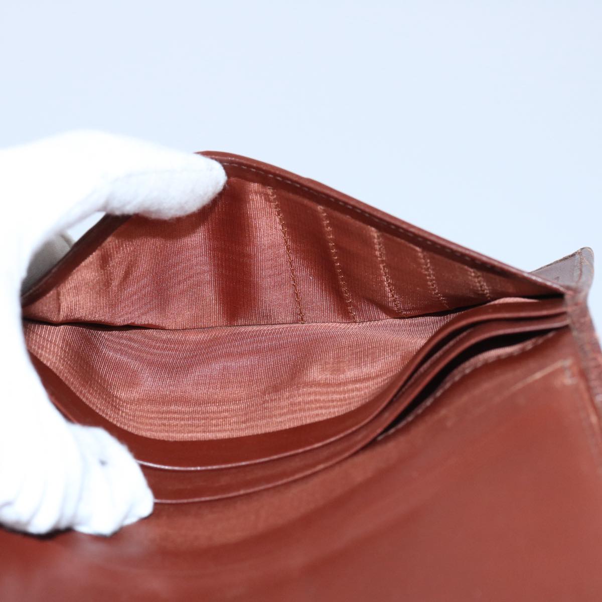 Salvatore Ferragamo Wallet Leather Suede 5Set Black Brown Auth bs10458
