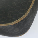 Christian Dior Honeycomb Canvas Shoulder Bag PVC Black Auth bs10475-9