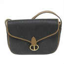 Christian Dior Honeycomb Canvas Shoulder Bag PVC Black Auth bs10475-13