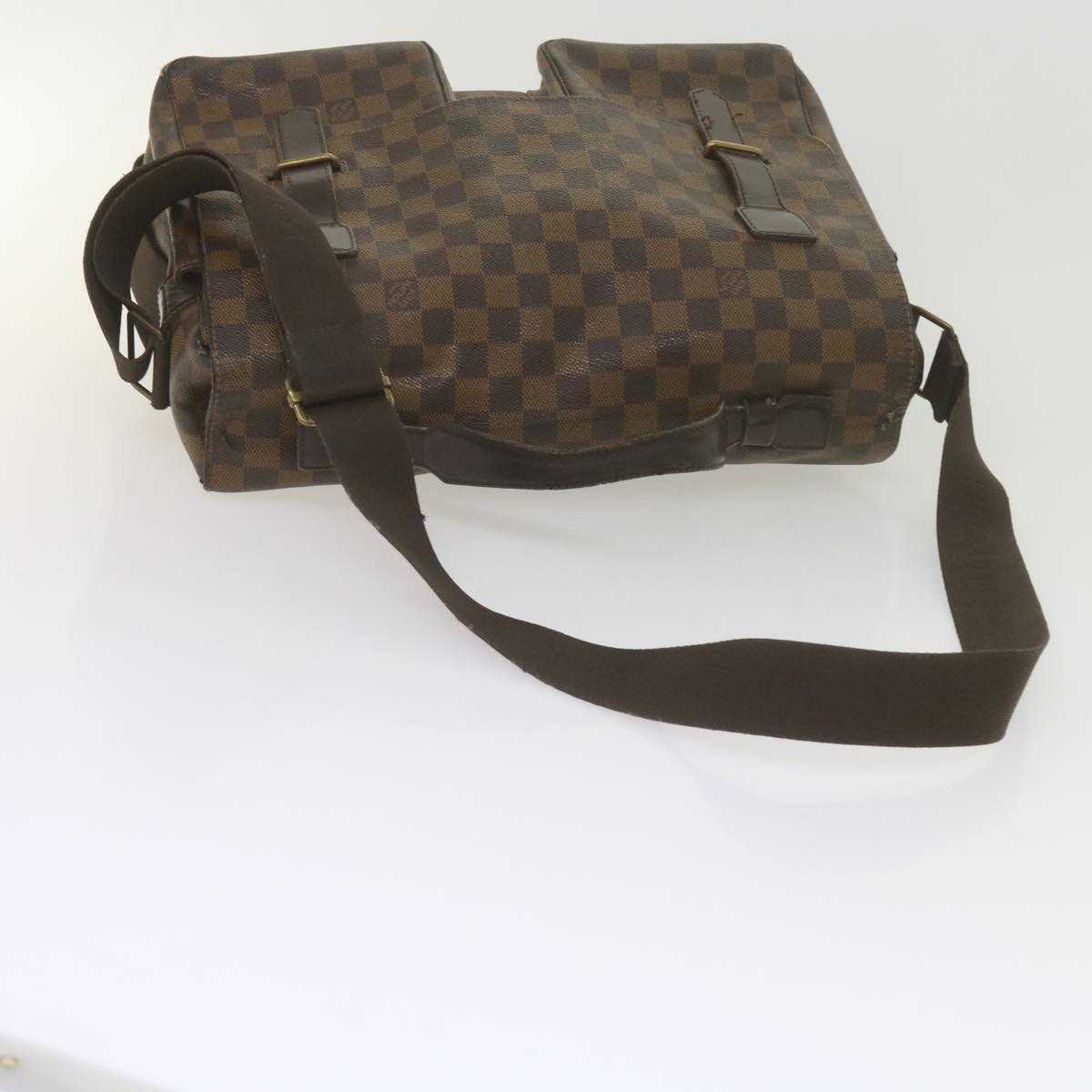 LOUIS VUITTON Damier Ebene Broadway Shoulder Bag N42270 LV Auth bs10513