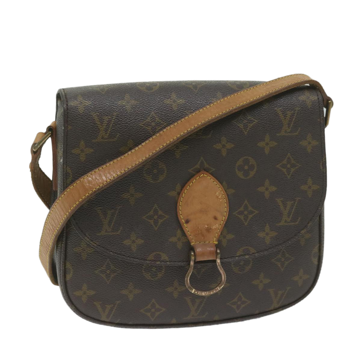 LOUIS VUITTON Monogram Saint Cloud GM Shoulder Bag M51242 LV Auth bs10517