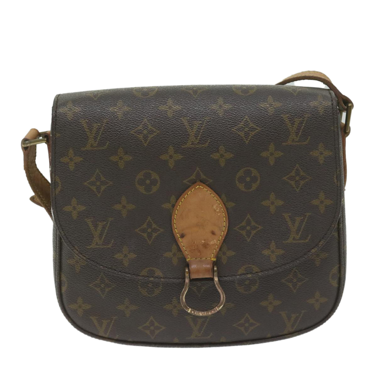 LOUIS VUITTON Monogram Saint Cloud GM Shoulder Bag M51242 LV Auth bs10517