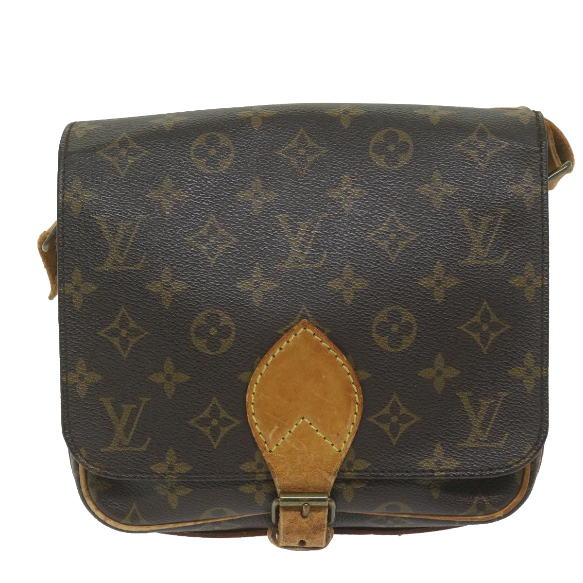 LOUIS VUITTON Monogram Cartouchiere MM Shoulder Bag M51253 LV Auth bs10528