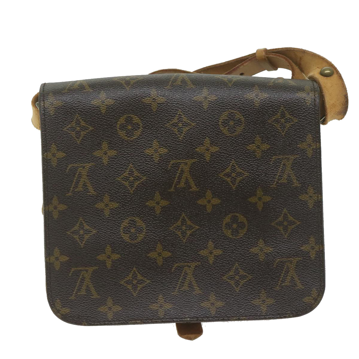 LOUIS VUITTON Monogram Cartouchiere MM Shoulder Bag M51253 LV Auth bs10528