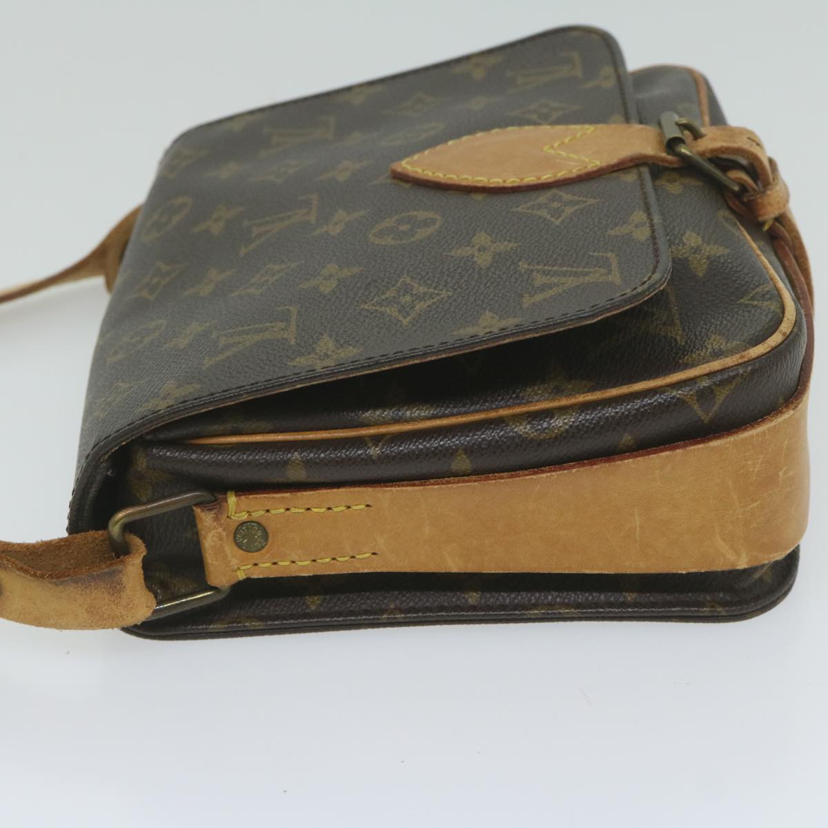 LOUIS VUITTON Monogram Cartouchiere MM Shoulder Bag M51253 LV Auth bs10528