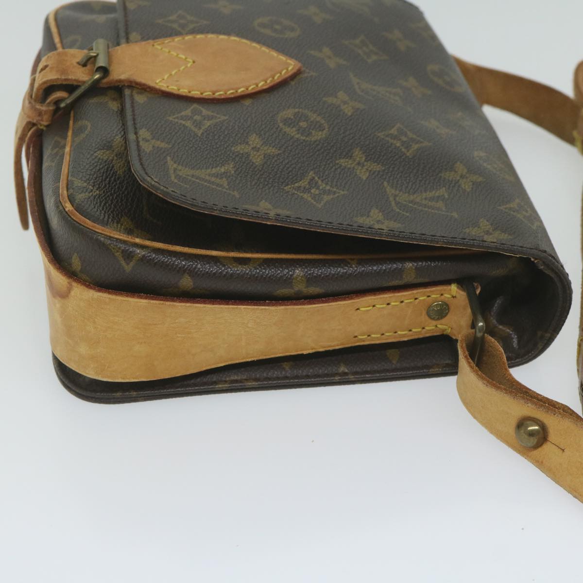 LOUIS VUITTON Monogram Cartouchiere MM Shoulder Bag M51253 LV Auth bs10528