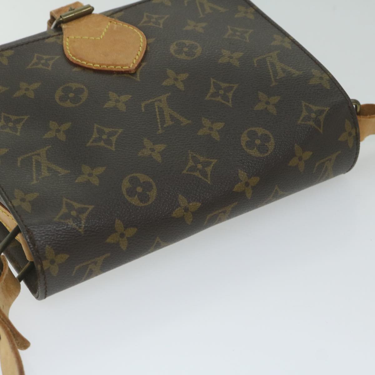 LOUIS VUITTON Monogram Cartouchiere MM Shoulder Bag M51253 LV Auth bs10528