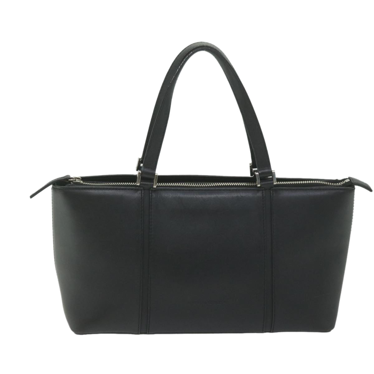 BURBERRY Hand Bag Leather Black Auth bs10561 - 0