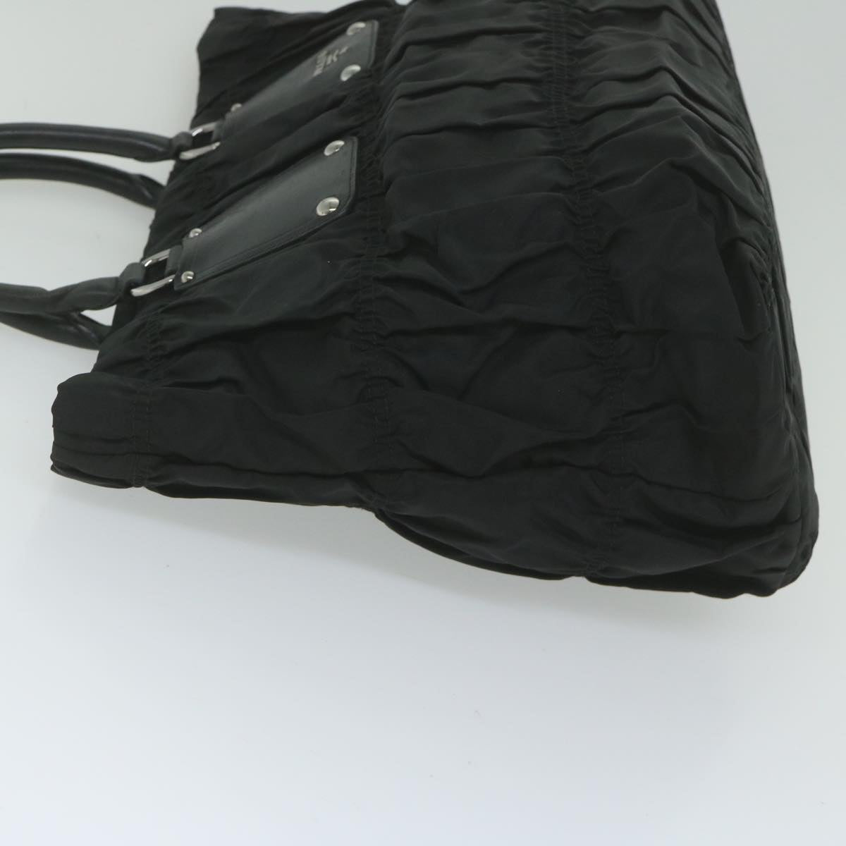 PRADA Hand Bag Nylon Black Auth bs10608