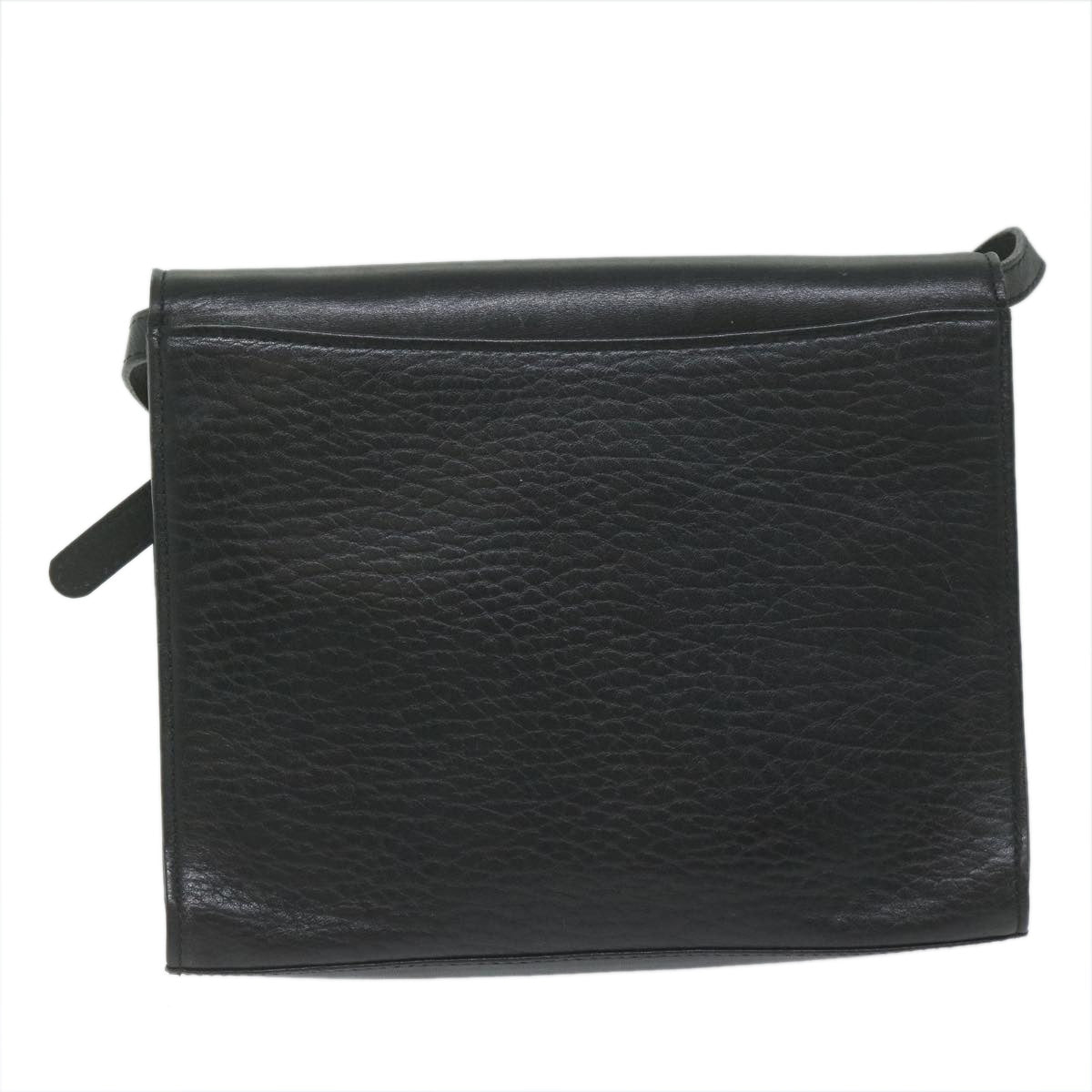 Burberrys Shoulder Bag Leather Black Auth bs10626 - 0