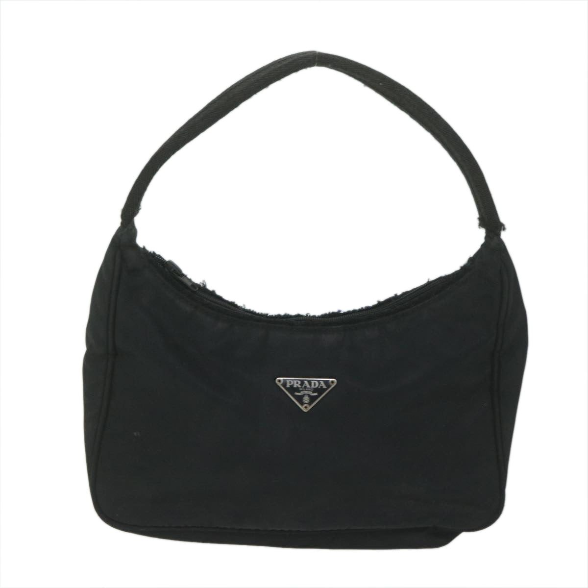 PRADA Hand Bag Nylon Black Auth bs10631