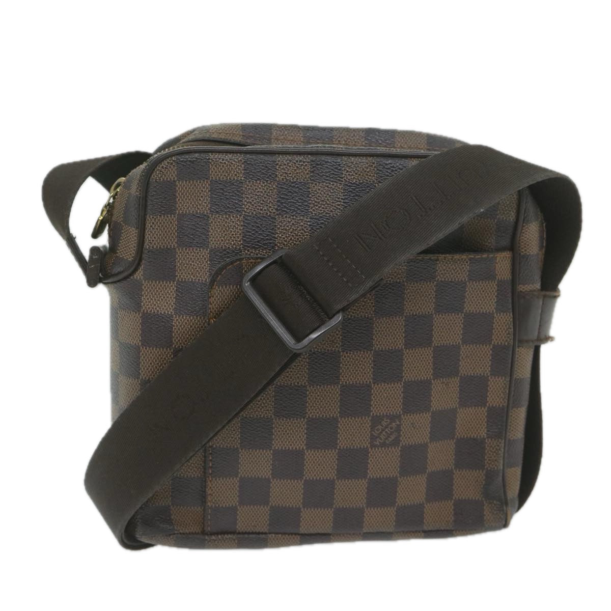 LOUIS VUITTON Damier Ebene Olaf PM Shoulder Bag N41442 LV Auth bs10639