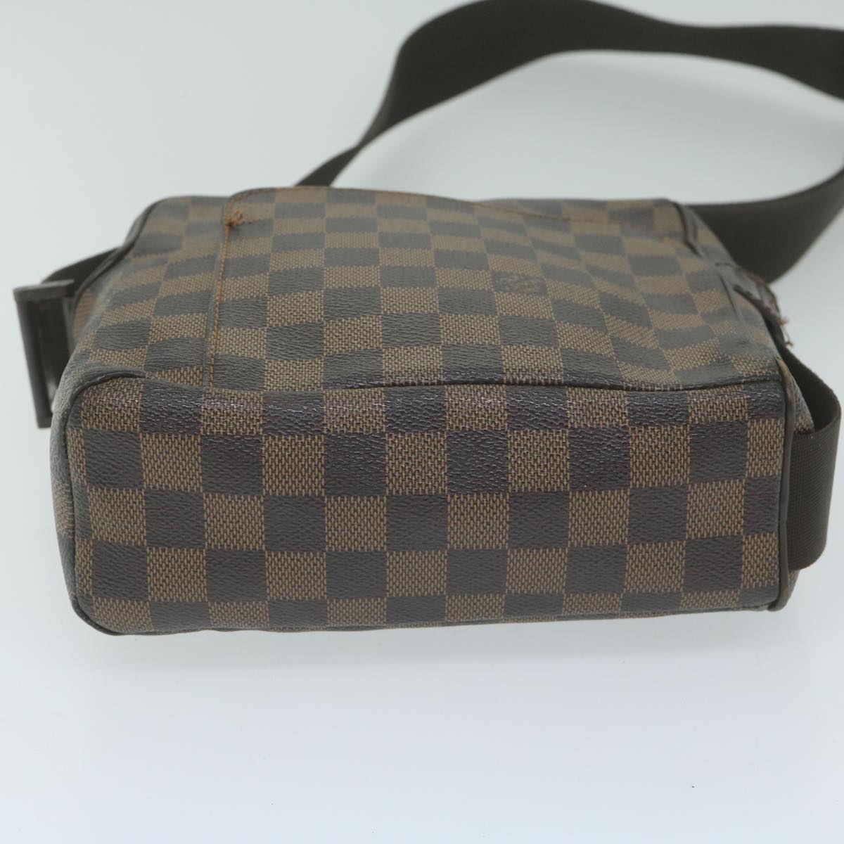 LOUIS VUITTON Damier Ebene Olaf PM Shoulder Bag N41442 LV Auth bs10639