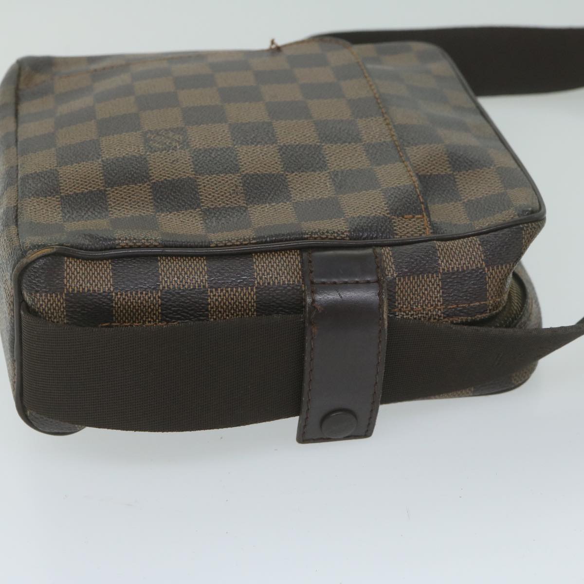 LOUIS VUITTON Damier Ebene Olaf PM Shoulder Bag N41442 LV Auth bs10639