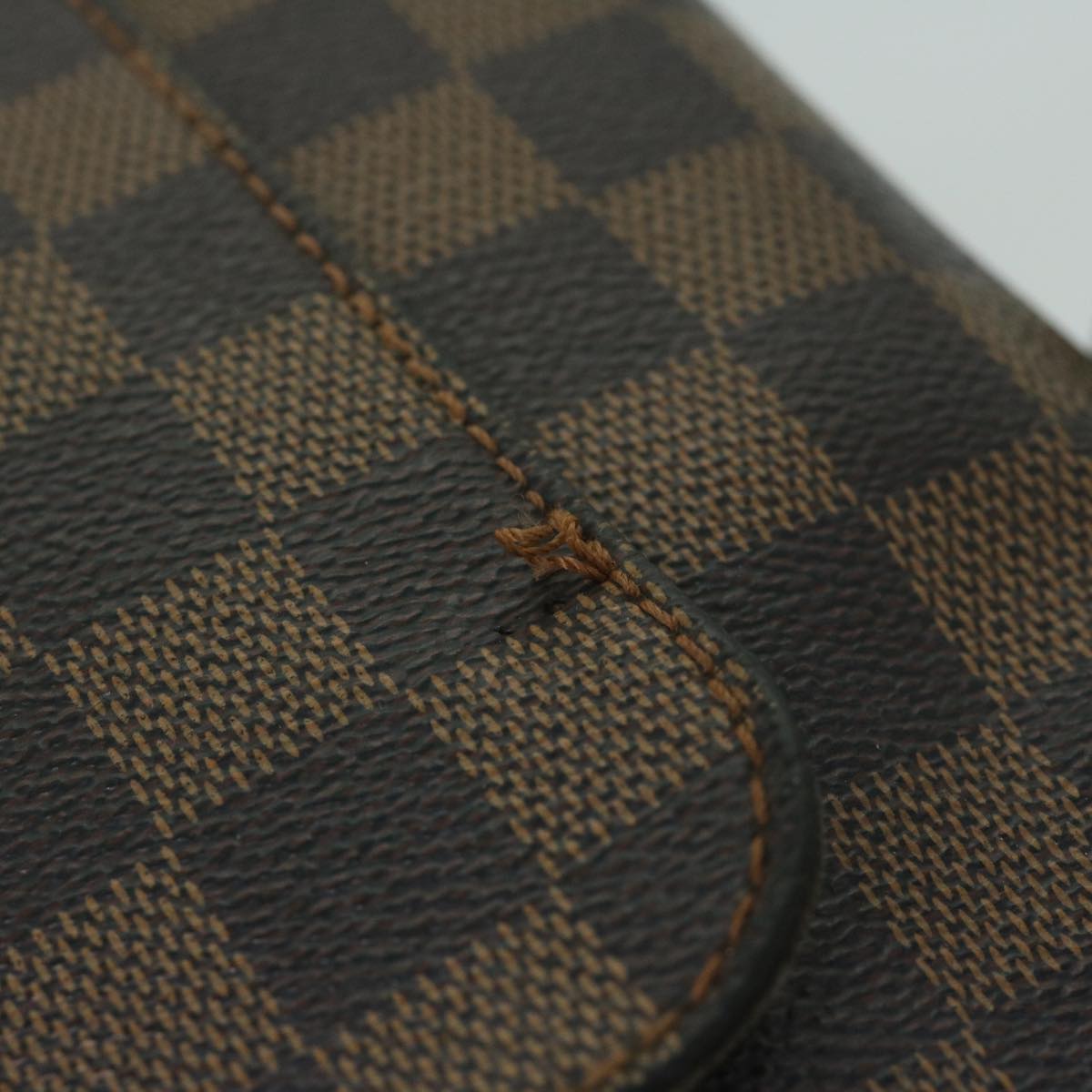 LOUIS VUITTON Damier Ebene Olaf PM Shoulder Bag N41442 LV Auth bs10639