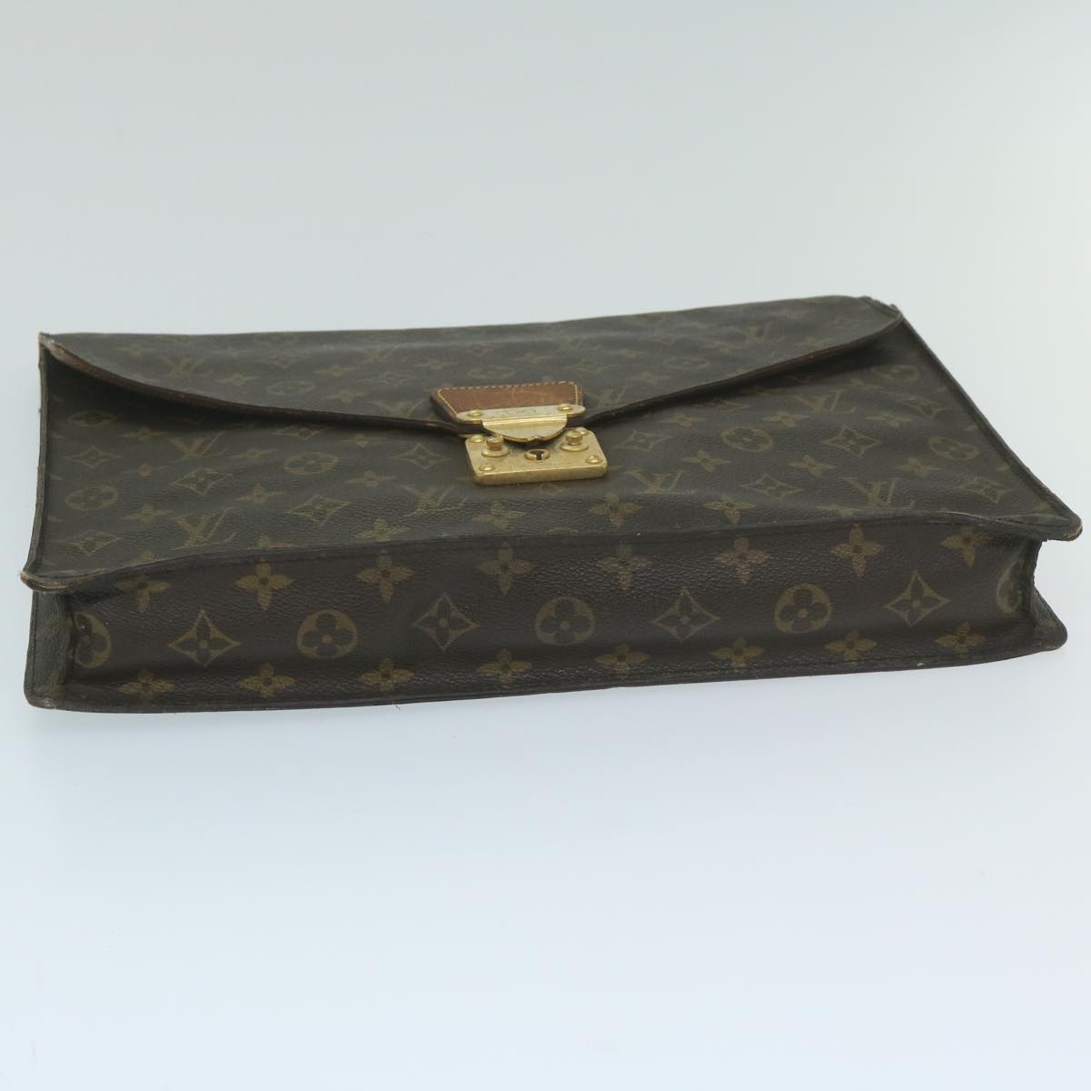 LOUIS VUITTON Monogram Porte Documents Senatur Briefcase M53335 LV Auth bs10640