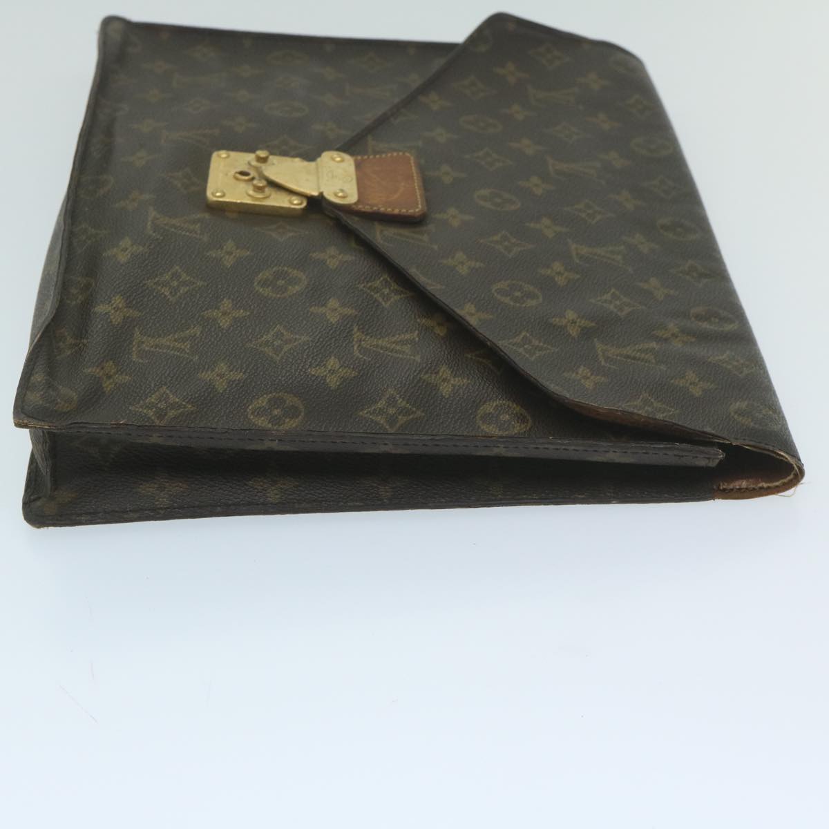 LOUIS VUITTON Monogram Porte Documents Senatur Briefcase M53335 LV Auth bs10640