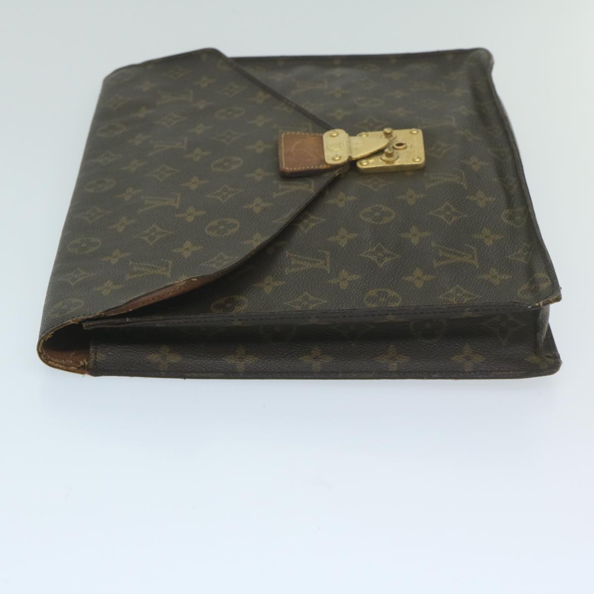 LOUIS VUITTON Monogram Porte Documents Senatur Briefcase M53335 LV Auth bs10640