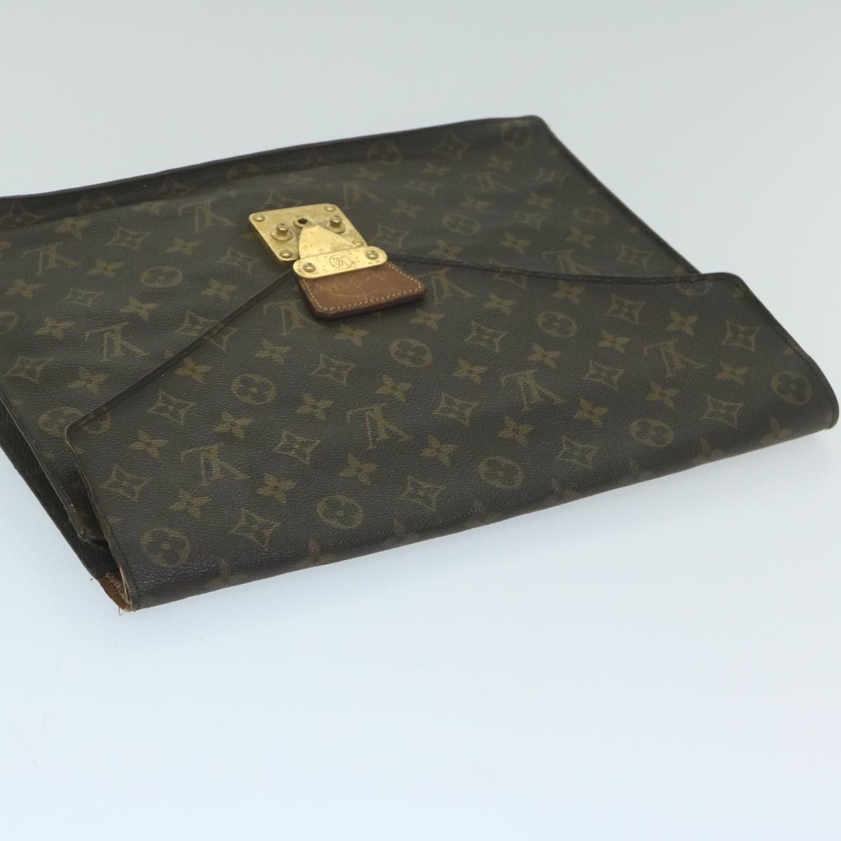 LOUIS VUITTON Monogram Porte Documents Senatur Briefcase M53335 LV Auth bs10640